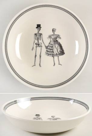 Skull 9" Individual Pasta Bowl