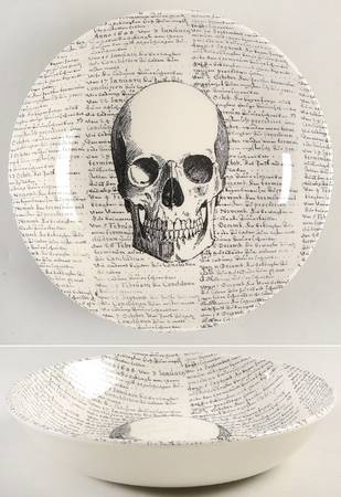 Skull 9" Individual Pasta Bowl