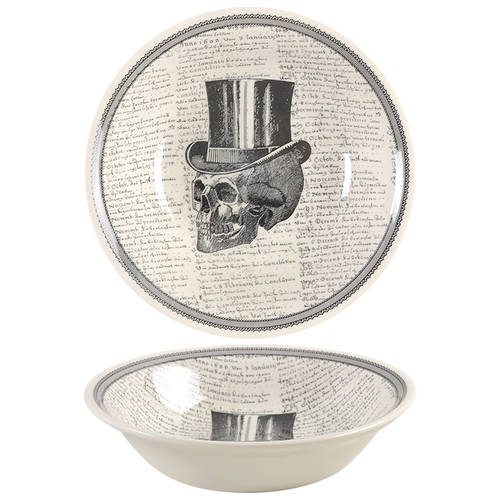 Skull 9" Round Serving Bowl