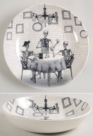Skull 9" Individual Pasta Bowl