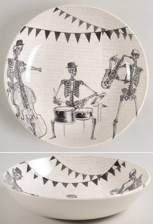 Skull 9" Individual Pasta Bowl