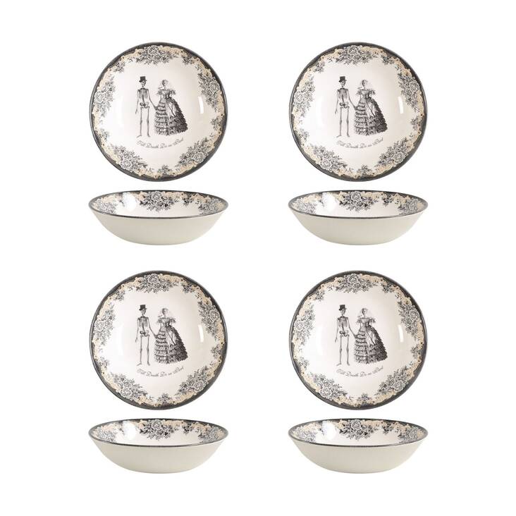 Skull Soup/Cereal Bowl - Set of 4