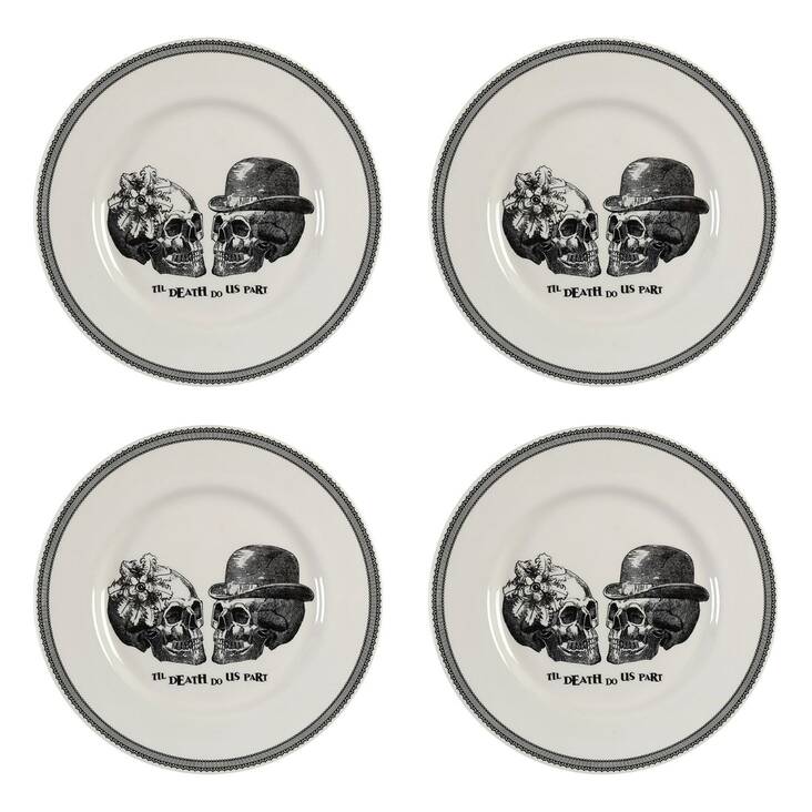 Skull Dinner Plate - Set of 4