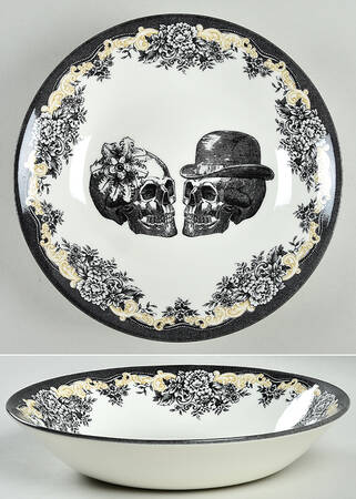 Skull 9" Individual Pasta Bowl