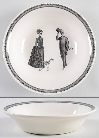 Skull 9" Round Serving Bowl