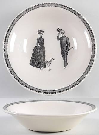 Skull 10" Round Serving Bowl