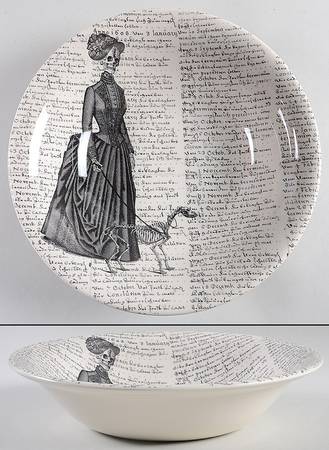 Skull 10" Round Serving Bowl