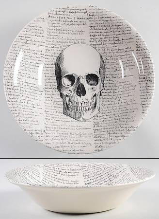 Skull 10" Round Serving Bowl