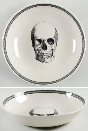 Skull 9" Individual Pasta Bowl