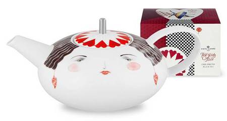 Tea with Alice Teapot & Lid