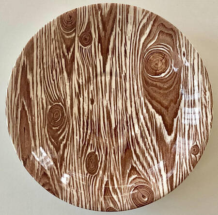 Faux Bois Saucer