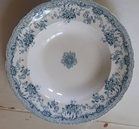 Lyndon Blue Rim Soup Bowl