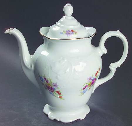 Meissen Flower Coffee Pot & Lid