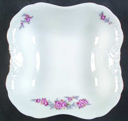 Rose Spray 7" Square Vegetable Bowl