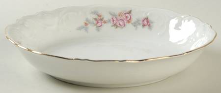 Rose Spray Coupe Soup Bowl