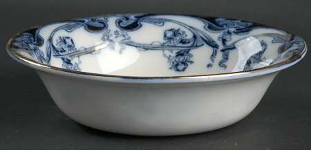 Iris Blue (Flow Blue) Coupe Cereal Bowl