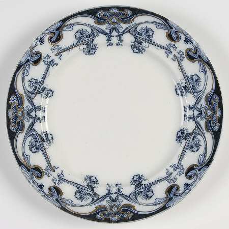 Iris Blue (Flow Blue) Salad Plate