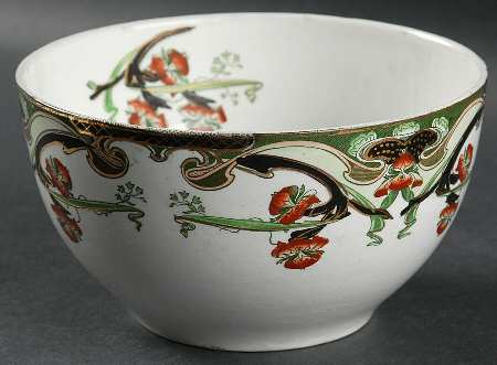Iris Green Multicolor Cranberry Bowl