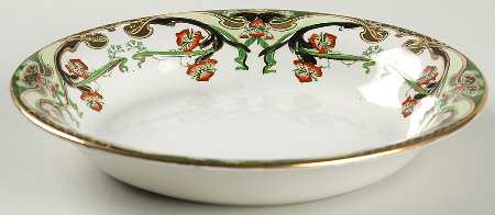 Iris Green Multicolor Coupe Soup Bowl
