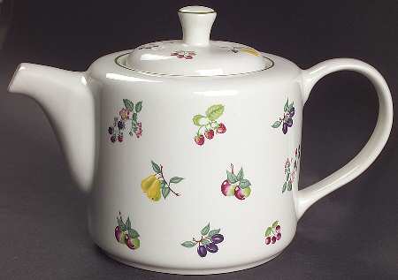 Summer Fruit (Green Trim) Teapot & Lid