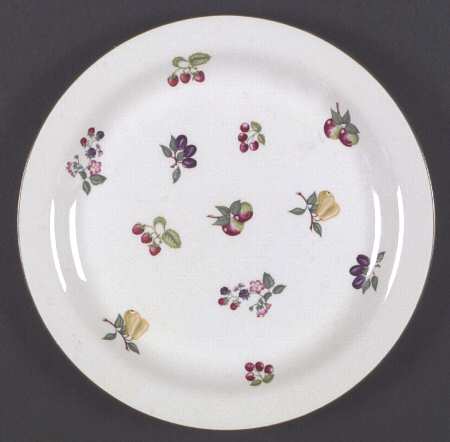 Summer Fruit (Green Trim) Salad Plate