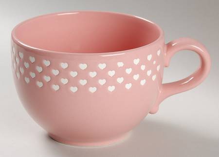 Heart Pink Jumbo Mug