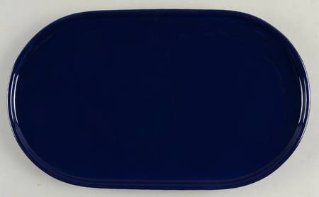 Solid Colours Cobalt Blue 13" Oval Serving Platter