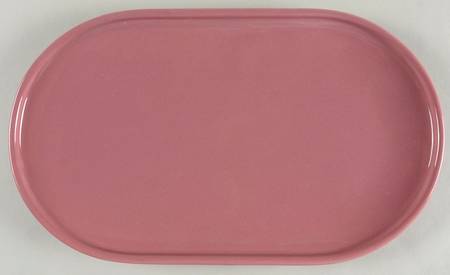 Solid Colours Old Rose 13" Oval Serving Platter