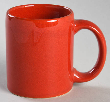 Solid Colours Red Cappuccino Mug