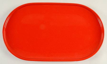Solid Colours Red 13" Oval Serving Platter