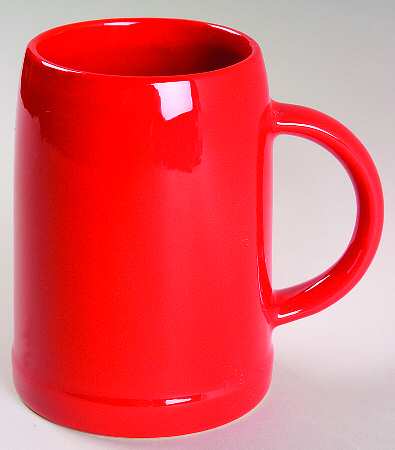 Solid Colours Red Beer Stein