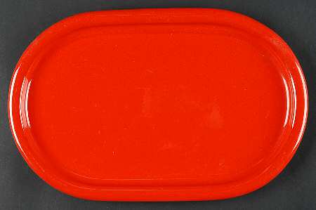 Solid Colours Red 13" Oval Serving Platter