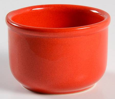 Solid Colours Red Sugar Bowl No Lid