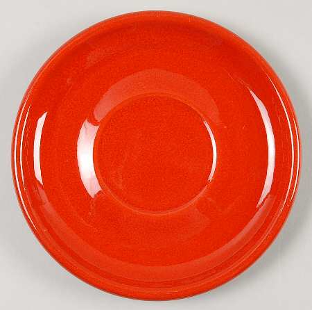 Solid Colours Red Saucer