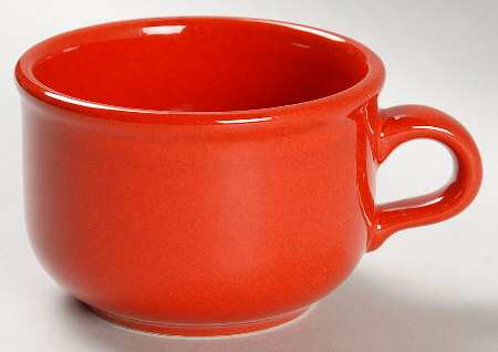 Solid Colours Red Flat Cup by Waechtersbach