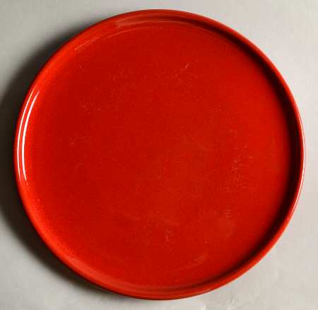 Solid Colours Red Salad Plate