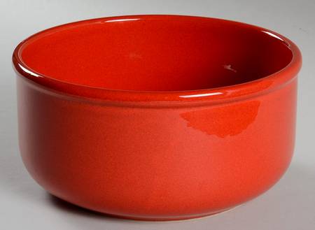 Solid Colours Red 7" Round Vegetable Bowl