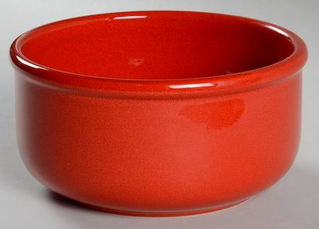 Solid Colours Red 6" Round Vegetable Bowl