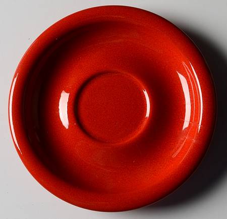 Solid Colours Red Saucer for Flat Cup
