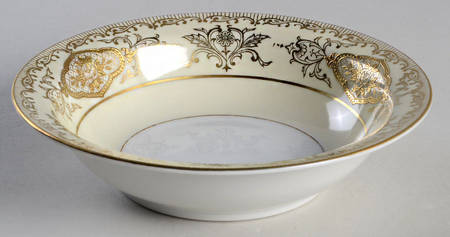 2296 (Cream Band) Rim Fruit/Dessert (Sauce) Bowl