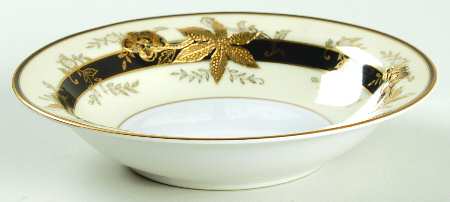 Golden Maple Rim Fruit/Dessert (Sauce) Bowl