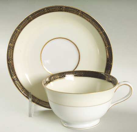 Tiffany Footed Cup & Saucer Set