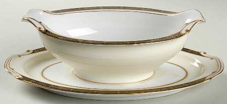 Tiffany Gravy Boat with Attached Underplate