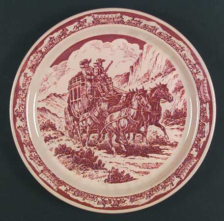 Pioneer Trails Brown 13" Chop Plate (Round Platter)