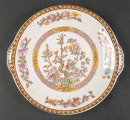 Indian Tree Handled Cake Plate