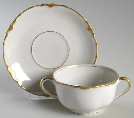 Chateau Flat Bouillon Cup & Saucer by Warwick