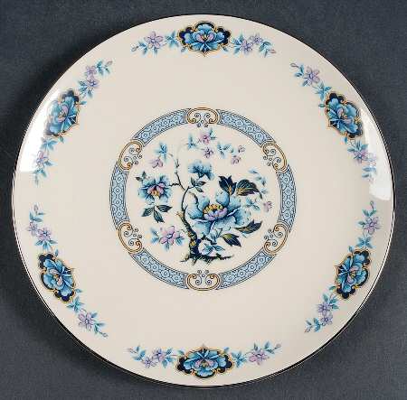 Blue Rose Salad Plate