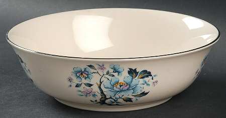 Blue Rose 7" Round Vegetable Bowl