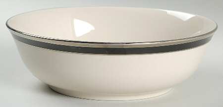 Silver Halo 7" Round Vegetable Bowl by Woodmere