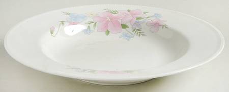 Floral Sweet Rim Soup Bowl by West East